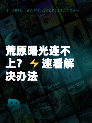 荒原曙光连不上？⚡速看解决办法截图1