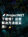 🚀ProjectNET下载慢？这些解决方法超实用！🎉