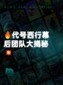 🔥代号西行幕后团队大揭秘💥