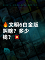 🔥文明6白金版叫啥？多少钱？💥