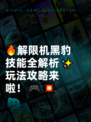 🔥解限机黑豹技能全解析✨玩法攻略来啦！🎮💥