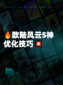 🔥欧陆风云5神优化技巧💥