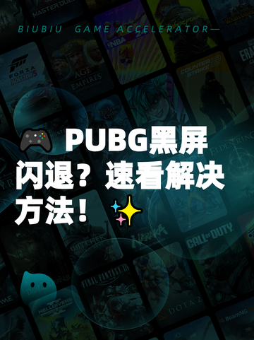 🎮 PUBG黑屏闪退？速看解决方法！✨截图1