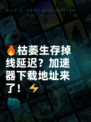 🔥枯萎生存掉线延迟？加速器下载地址来了！⚡