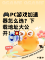 🎮PC游戏加速器怎么选？下载地址大公开！💥