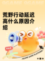荒野行动延迟高什么原因介绍