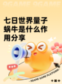 七日世界量子蜗牛是什么作用分享