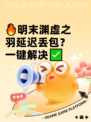 🔥明末渊虚之羽延迟丢包？一键解决✅