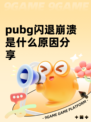 pubg闪退崩溃是什么原因分享
