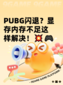  PUBG闪退？显存内存不足这样解决！💥🎮