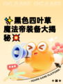 ✨黑色四叶草魔法帝装备大揭秘💥