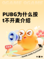 PUBG为什么按t不开麦介绍