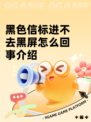 黑色信标进不去黑屏怎么回事介绍