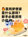 🔥菜鸡梦想家是什么游戏？新手必看游戏介绍🎮