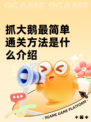抓大鹅最简单通关方法是什么介绍