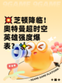💥芝顿降临！奥特曼超时空英雄强度爆表？✨