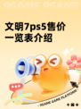 文明7ps5售价一览表介绍