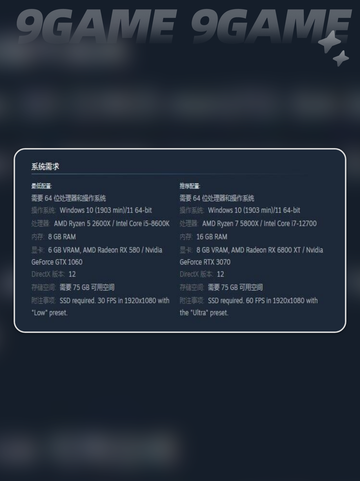 ARCRaiders配置要求介绍截图3