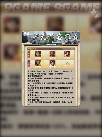🔥三国问鼎山河🔥群雄阵容超强攻略💡截图2