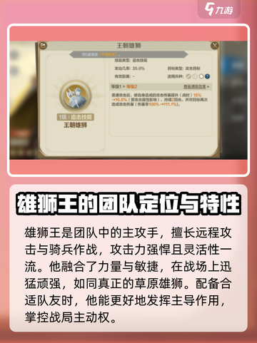 世界启元雄狮王🔥超强攻略，助你称霸游戏❗截图2