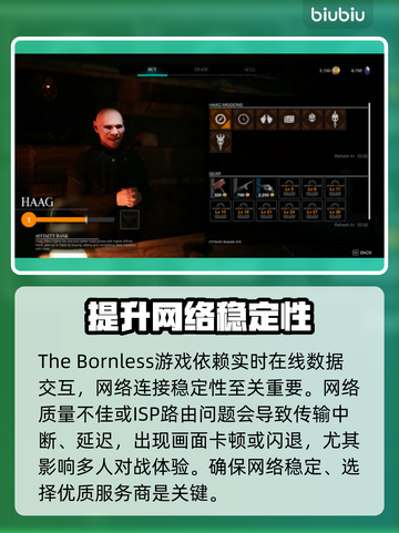 《TheBornless》黑屏闪退？无生者延迟丢包解决办法🔥🎮截图2