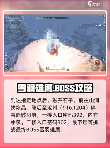 逆水寒手游雪羽雄鹰怎么打呢介绍截图5