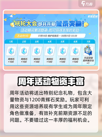 蔚蓝档案一周年有哪些活动介绍截图2