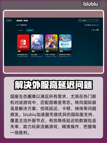 Switch2加速器推荐🔥玩游戏必备，流畅不卡顿！🎮截图2