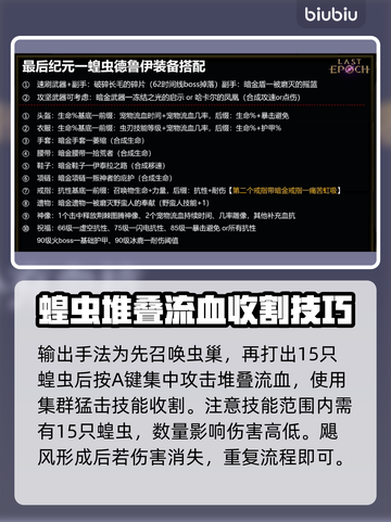 最后纪元🔥德鲁伊蝗虫流派玩法解读！截图4