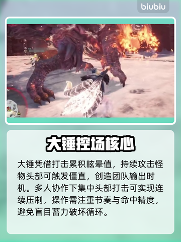 【怪物猎人】大锤秒杀BOSS💥截图4
