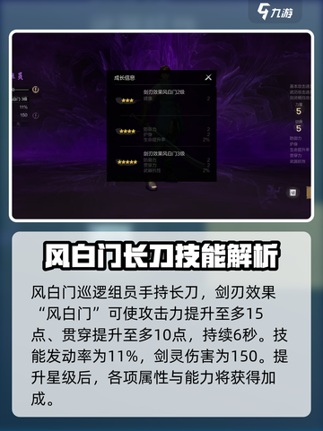 剑灵2🔥风白门巡逻组员技能详解来啦！截图2