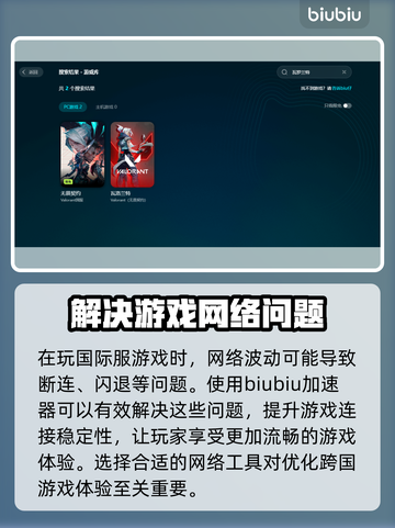 瓦罗兰特闪退？⚡用这加速器秒解决！截图2