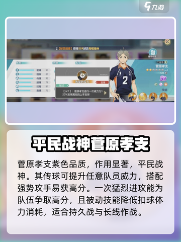 排球少年手游二传手排名介绍截图4
