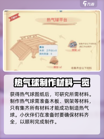 波西亚时光热气球怎么制作介绍截图4