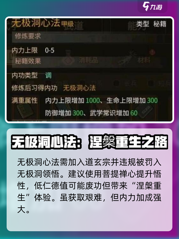大侠立志传内功有哪些介绍截图2