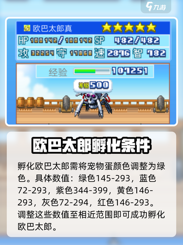 大航海探险物语欧巴太郎怎么孵化介绍截图4