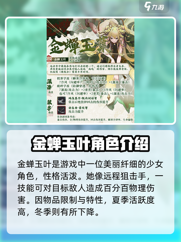 物华弥新金蝉玉叶🔥角色强度分析来啦！✨截图2