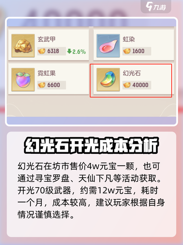 长安幻想手游武器开光怎么弄介绍截图4
