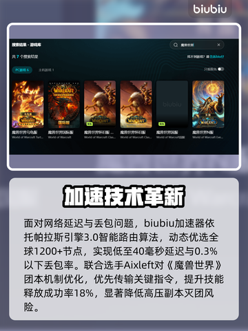 🎮魔兽世界掉帧救星！加速器推荐🔥截图3