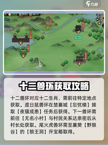 大侠立志传🔥十二兽环作用及获取攻略来啦！截图2