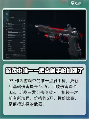 三角洲行动93R手枪介绍介绍截图2
