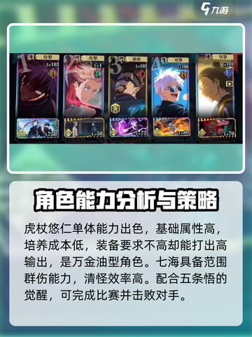 咒术回战手游五条悟配队攻略介绍截图3