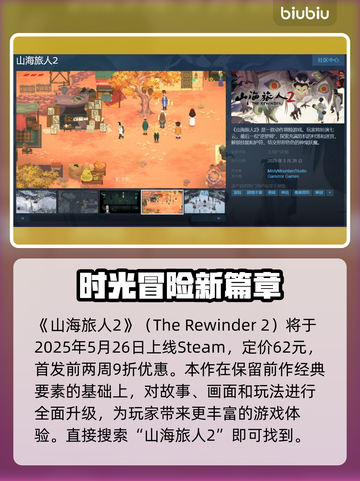 山海旅人2steam名称大曝光！游戏党必看🔥🎮截图2
