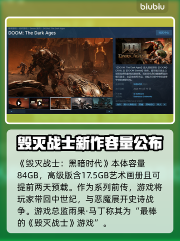 毁灭战士黑暗时代🔥超小容量游戏快来体验🎉截图2