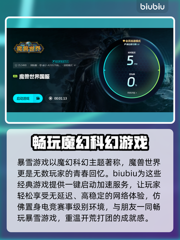 玩魔兽世界🔥暴雪游戏加速器推荐✅截图4