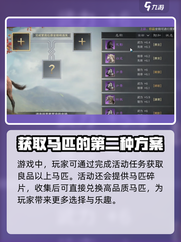 三国谋定天下御马苑养成攻略介绍截图5