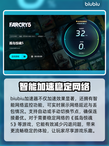 孤岛惊魂5闪退？❌用这个加速器轻松解决⚡截图4