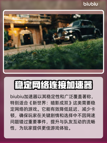 新世界暗影成双🔥加速器推荐📌游戏党必看！截图4