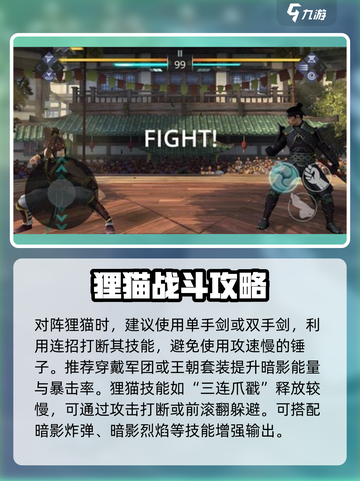 暗影格斗3狸猫打法攻略介绍截图2