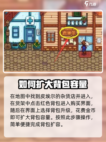 星露谷物语背包怎么扩大介绍截图2
